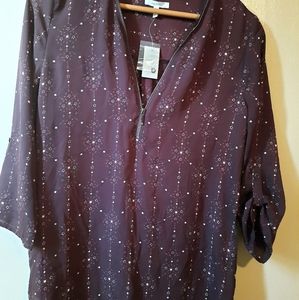 Maurices star patterned blouse